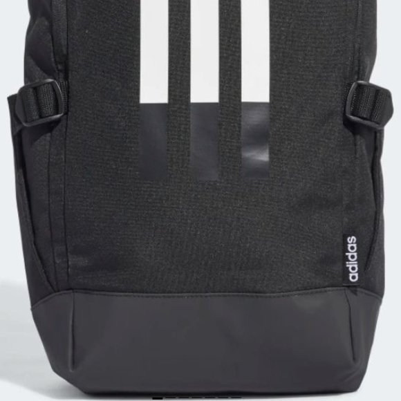 New Adidas 3 Stripes Black & White Backpack Unisex - Picture 4 of 9